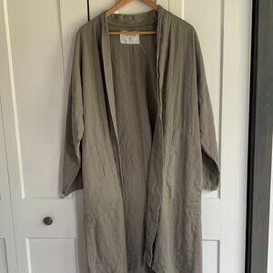 Conscious Clothing Linen Duster in Mist